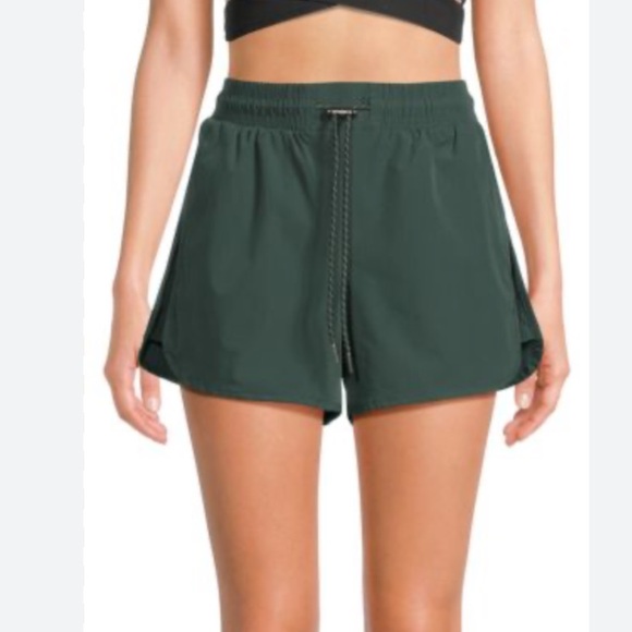 Avalanche Paisley Dark Green Nylon Shorts Women’s Sz XL - Picture 1 of 10